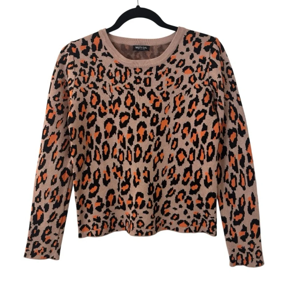 Leopard Print Crewneck Sweater